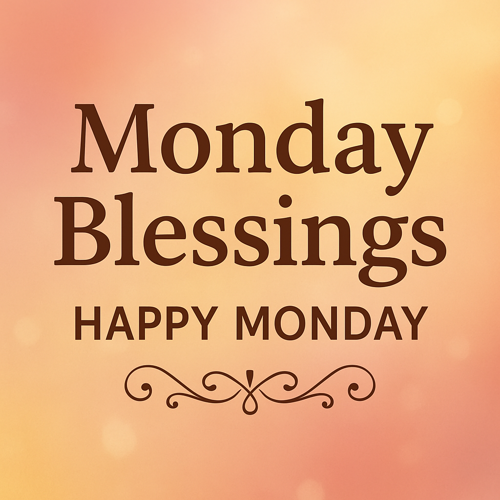 Monday Blessings: Start Your Week with Joy, Prayer, and Positivity